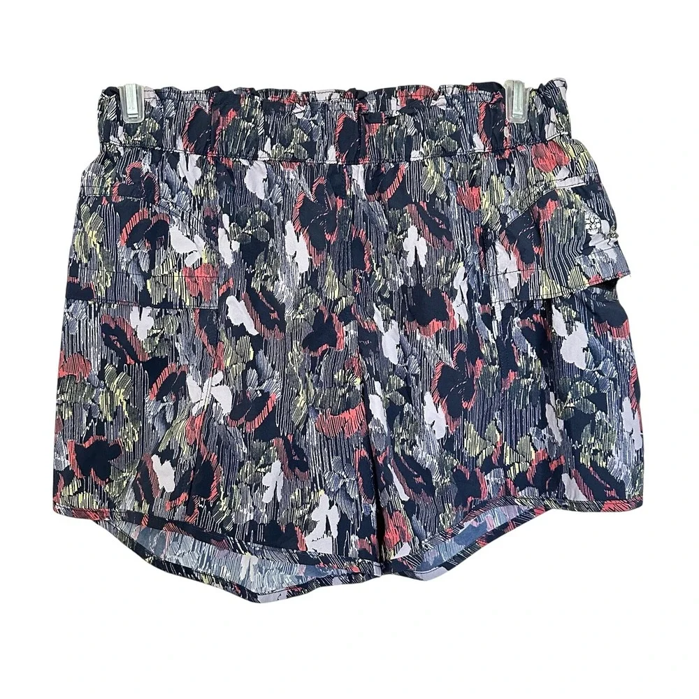 Free People Movement In The Wild Printed Athletic Shorts Supernova Combo Size XS